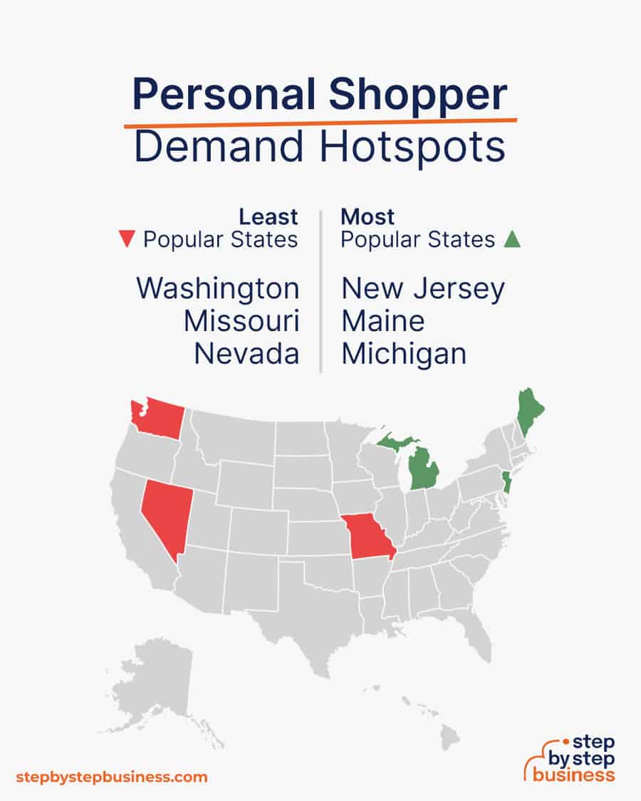 personal shopper demand hotspots
