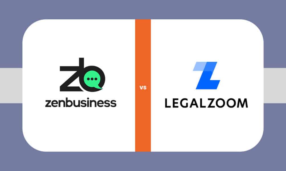 ZenBusiness vs LegalZoom Comparison
